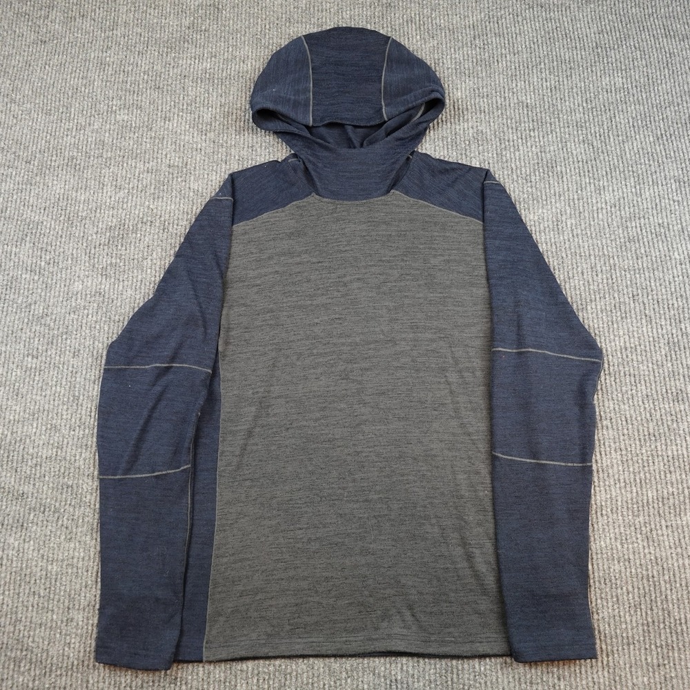 Kuhl Ryzer Hoodie Mens Large Blue Long Sleeve Lightweight Hiking Top